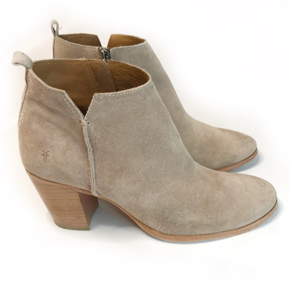 Frye Genuine Suede Ankle Boots / Booties Size 9 - Picture 2 of 8